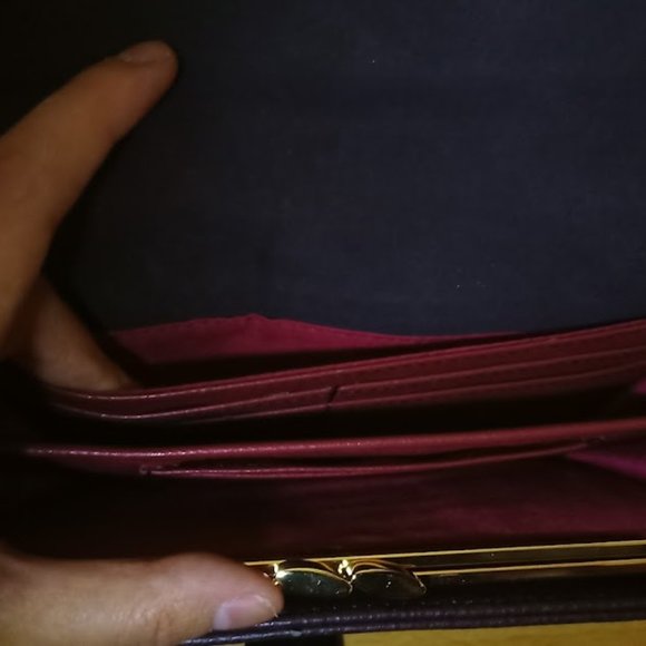 Clarks 'Rico Chantal Burgundy' Combi Wallet - Stylish Purple, New with Tags! - Picture 10 of 16